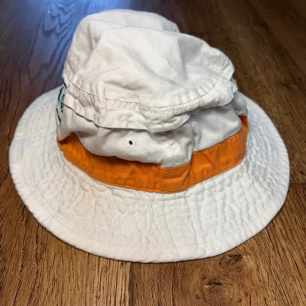 VTG Bucs Hess‎ Embroidered Bucket Hat Creamsicle Orange NFL Tampa Bay Buccaneers - Image 5