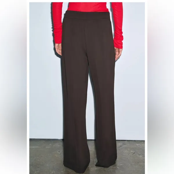 Zara NWT dart pleated brown pants - Image 5