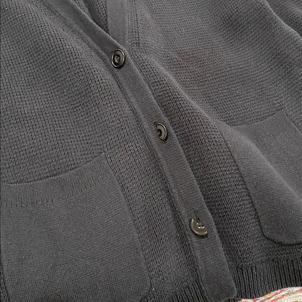 J.Crew: V-neck Cardigan Sweater Black size Medium - Image 10