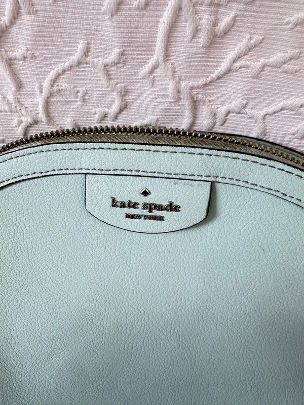 Kate Spade Perry Mint Green Saffiano Leather Small Dome Crossbody Purse Classic - Image 4