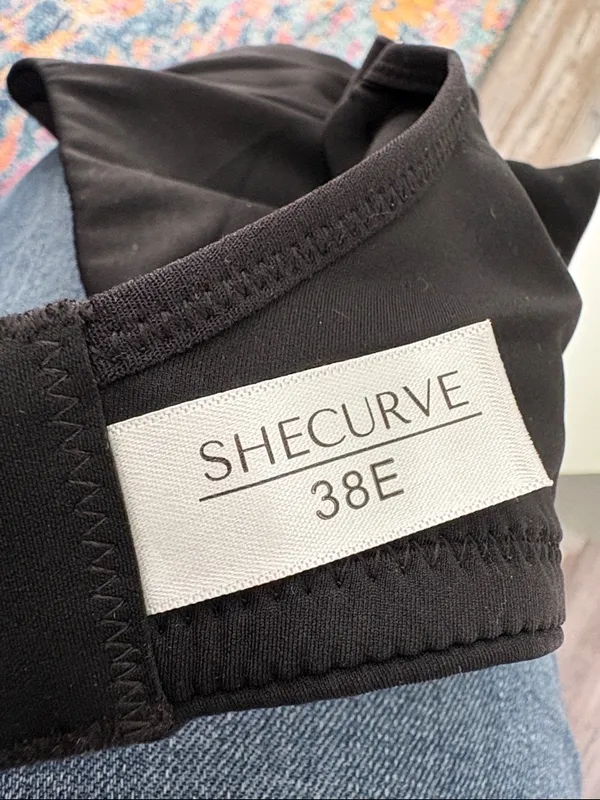 SheCurve Black Underwire Bra 38E Size undefined - Image 4