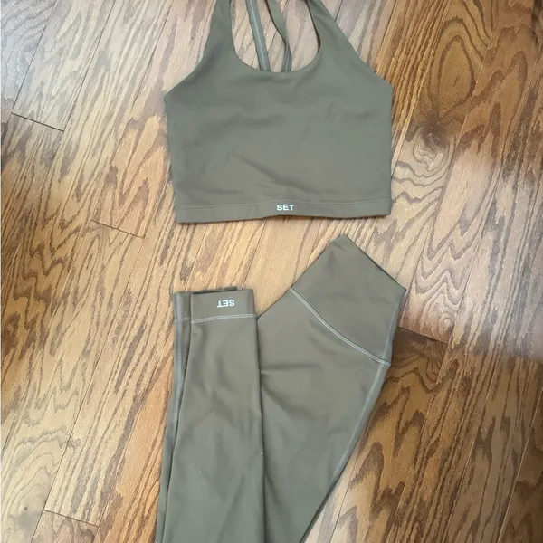 Set Active Luxform Set - Scoop bra & leggings in Cookie S - Image 4