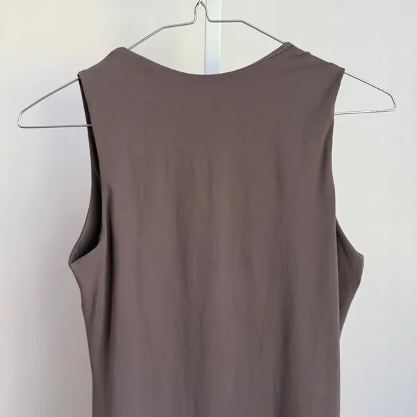 QINSEN sz‎ L Gray Fitness Tennis Athletic Mini Dress - Image 7