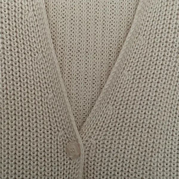 Andrea Jovine Cream Knit Cardigan - Image 5