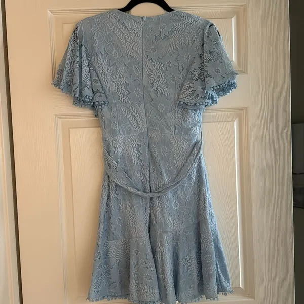 Blue Lace Selfie Leslie Dress - Image 5