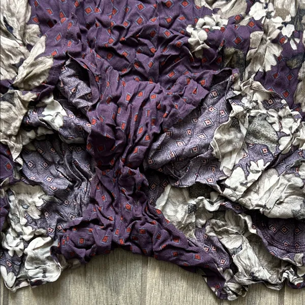 Free People Dark Purple Floral Romper - Image 5