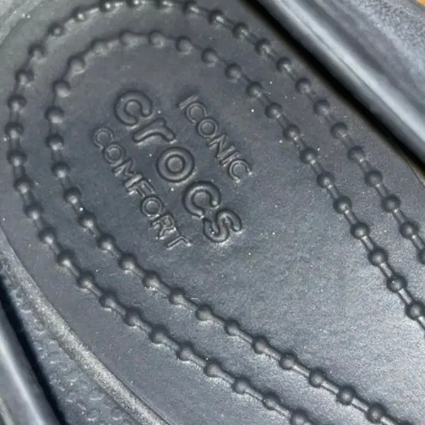 Iconic Crocs Laura Ballet Flats Black Size 8 Comfort Ballerina Slip on Rubber - Image 4