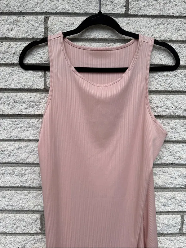 SHEIN Blush Pink Sleeveless Midi Dress - Image 3