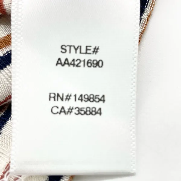 Sadie & Sage Womens M Crop Top Long Sleeves Ribbed Striped Cream‎ Blue Tan Rust - Image 9