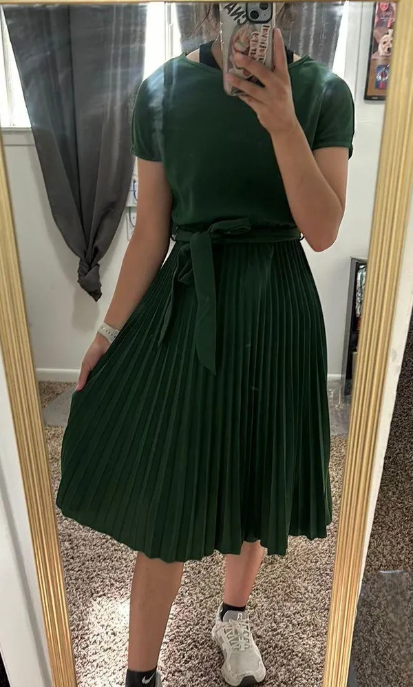 Dark Green Dress Size XXS - Image 2