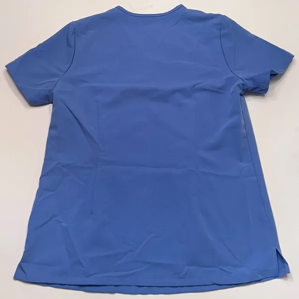 FIGS‎ SCRUBS Ceil Blue Catarina One-Pocket Scrub Top Embroidered "M." Size Small - Image 5