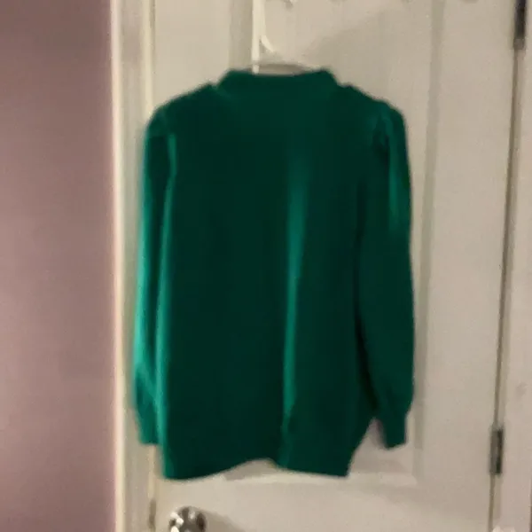Who What Wear Green Women's Cardigan Sweater SZ L NWOT - Image 9