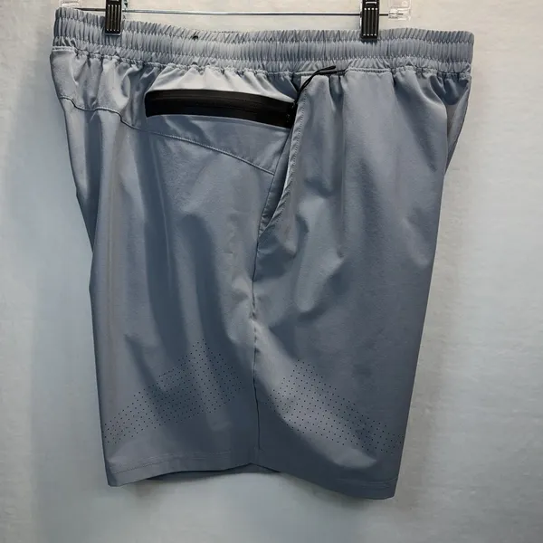 These Thrill Performance athletic shorts‎ feature a lightweight grey fabric Gray Size L - Image 6