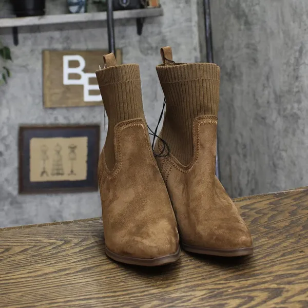 Universal Thread Womens Kinley Ankle Boots 88225769 Cognac Brown 6M - Image 3