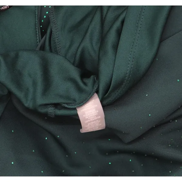 NWT Calvin Klein Boat-Neck Embellished Scuba Sheath Dress Emerald Green 2 - Image 10