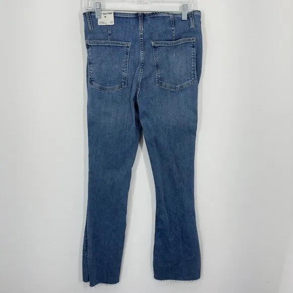 We The Free Free People Level Up Slit Bootcut Jeans Medium Wash Size‎ 30 Boho - Image 8