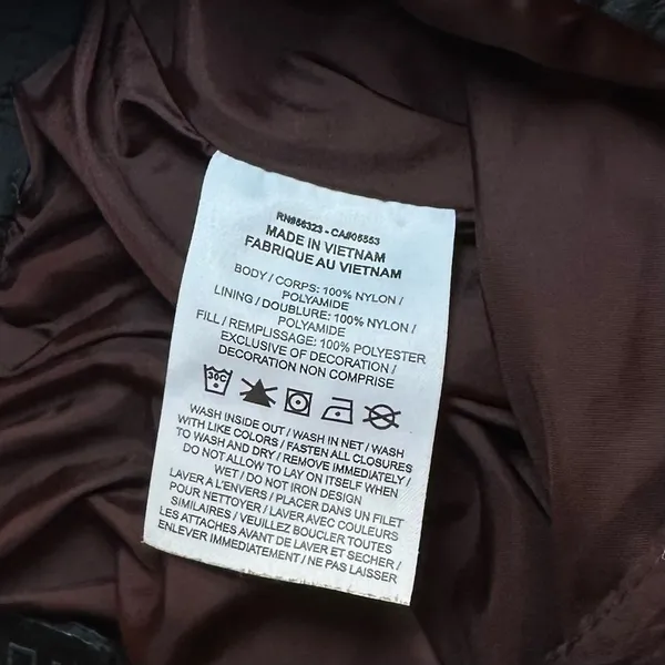 Jordan Cozy Girl Fleece Cargo Pants Black Tan Maroon Women's Medium Ski - Image 10