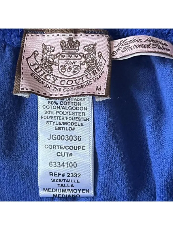 Vintage Y2K Juicy Couture Velour Track Pants Size Medium 💙 - Image 6