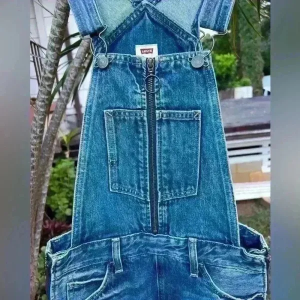 Levi's Levi Strauss & Co Denim Jeans Overalls Tag Label Western‎ Festival Cowboy - Image 4