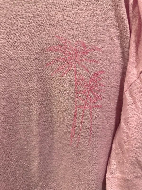 Aerie Linen Blend Palm Tree Print Tee - Image 4