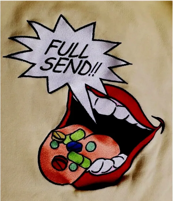 Nelk boys full send hoodie Yellow Size M - Image 7