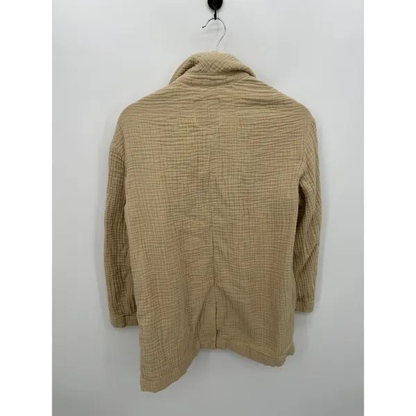 Madewell Blazer Women Small‎ Lightspun Dorset Gauze Slouchy Oversized Khaki - Image 2