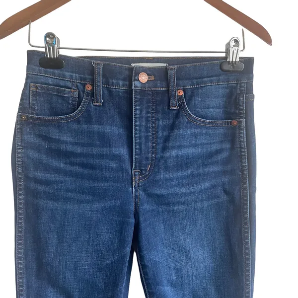 Madwell Jeans Women Blue Skinny‎ Leg Zipper/Button Closure 5 Pocket Denim - Image 5