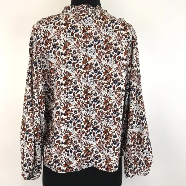 NWT Abound Floral Balloon Sleeve Oversized Blouse - Image 4