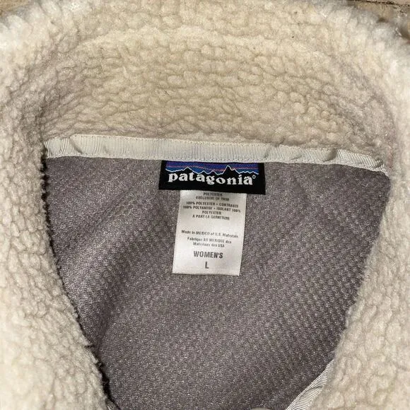 Vintage Patagonia Classic Retro X Deep Pile Fleece Jacket Womens Size L‎ Y2K - Image 2