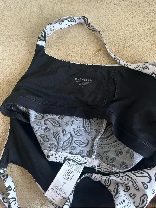 Athleta Paisley Long Line Sports Bra Tank - Image 4