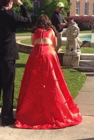 B. Smart JCPenney Red Prom Dress - Image 4