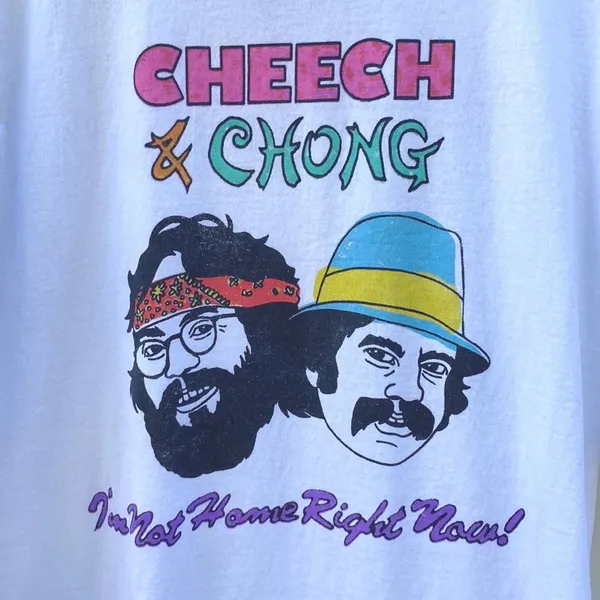 Cheech & Chong Womens plus size 0X/1X short sleeve white graphic tee - Image 4