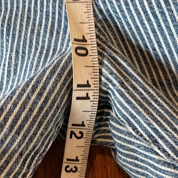 Madewell 9”mid rise piper striped skinny jeans 32 - Image 5
