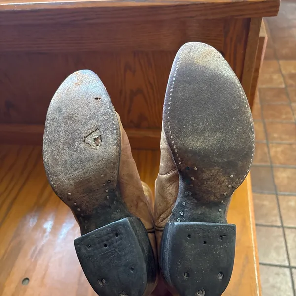 Vintage Tony Lama Tan Leather Women’s Size 7 - Image 3