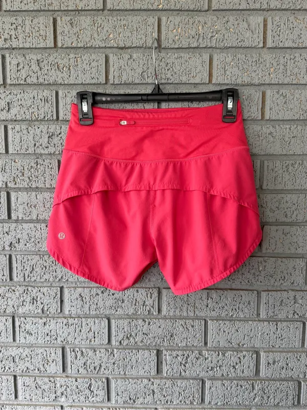 Lululemon Speed Up High-Rise Lined Short 4" Glaze Pink Size 2 - Image 5