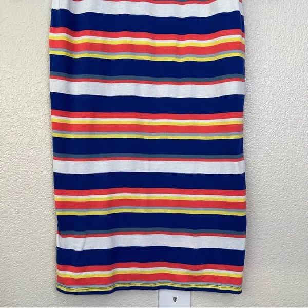 Lauren Ralph Lauren Multi Striped Lace Up 3/4 Sleeves Midi Dress, Size XL - Image 6