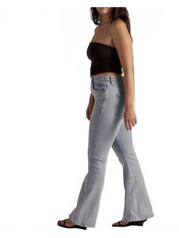 Free People We The Free CRVY Infinite Stretch Pull-On Flare Jeans NWT Daybreak L - Image 3