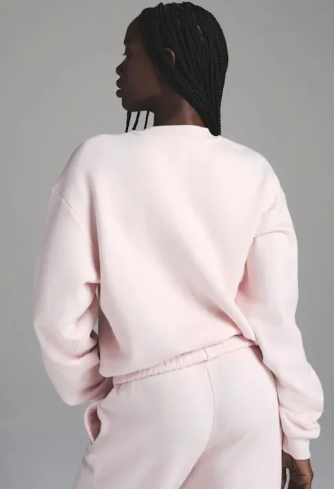 SKIMS Cotton Fleece Crewneck Sweatshirt XS - Image 2