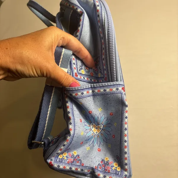 NWT Brighton Bandanna Love Brand Blue Mini Backpack‎ Adjustable Straps Whimsical - Image 6