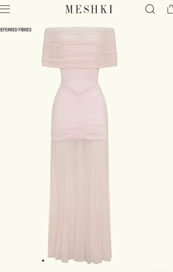Meshki Maxi Dress Pink - Image 3