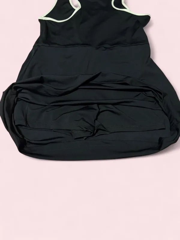 Disney Mickey Mouse Black Dress with Pink and White Accents with hidden shorts - Image 3