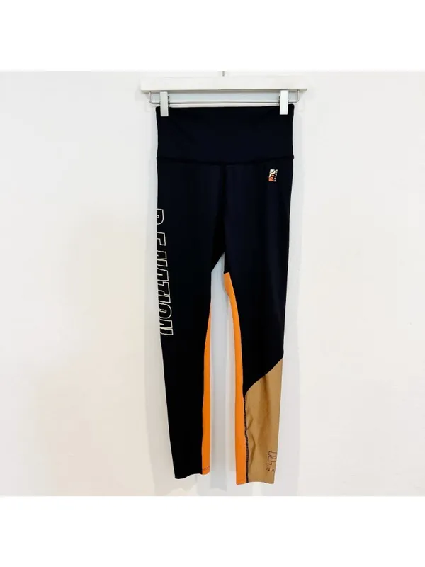 PE Nation High Rise Logo 7/8 Leggings Small Streetwear Blockette‎ Gorpcore Gym - Image 4
