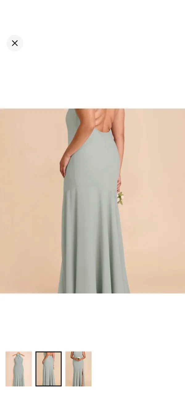 Birdy Grey Chiffon Sage Green Dress - Image 2