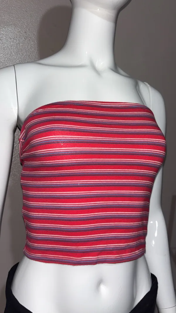 Arizona Striped Tube Top Red Multi - Image 2