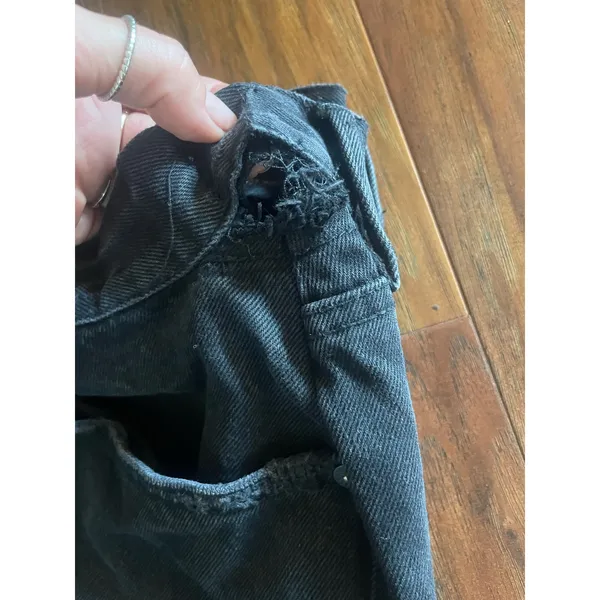 ALL SAINTS Serene Kick Flare Jeans *AS-IS Size 29 Black - Image 9
