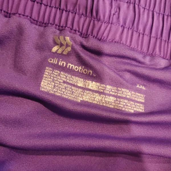 All in Motion Women's Vibrant Purple Athletic Shorts Size XXL NWT Inner Brief Li - Image 3