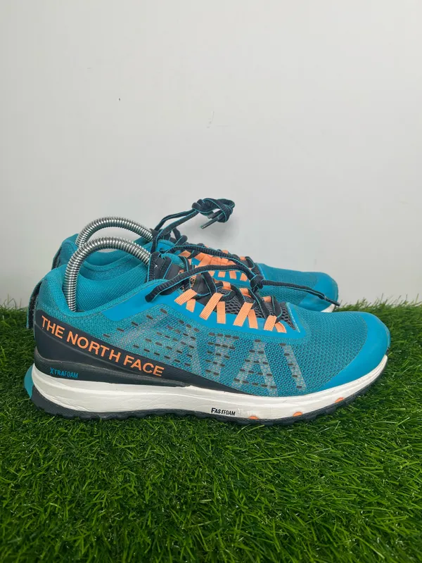 The North Face Trail Running Shoes Women’s Size 9 Blue Orange FastFoam XtraFoam - Image 3