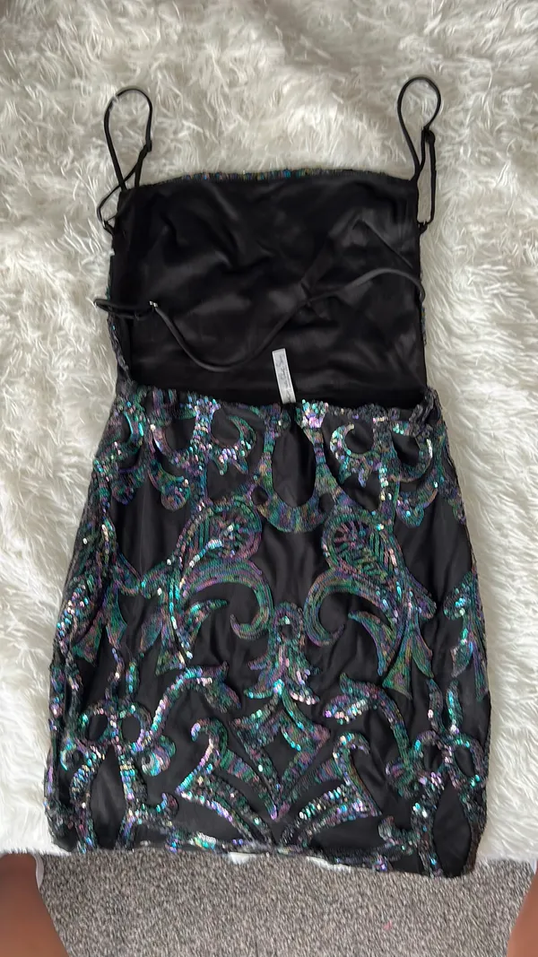 Lucy in the Sky Black Homecoming Dress - Image 4
