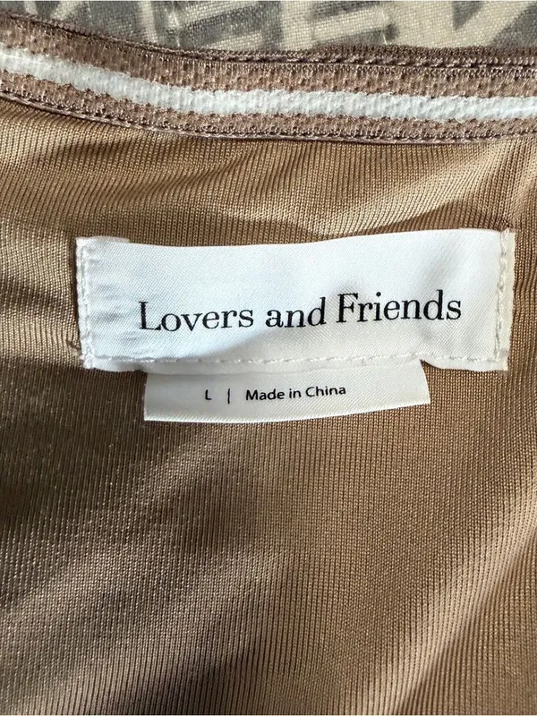 Lovers and Friends Brown Ruched Mesh Bustier Bodysuit Size L - Image 5