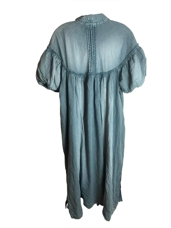 Free People On The Road Maxi Dress Overdye Atlantic Deep M - Image 5